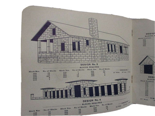 1916 Antique Toycrete Make Your Own Stone Blocks With Metal Tools Mold Kit