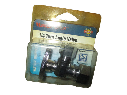New Master Plumber Water Supply 1/4 Turn Angle Valve 604007