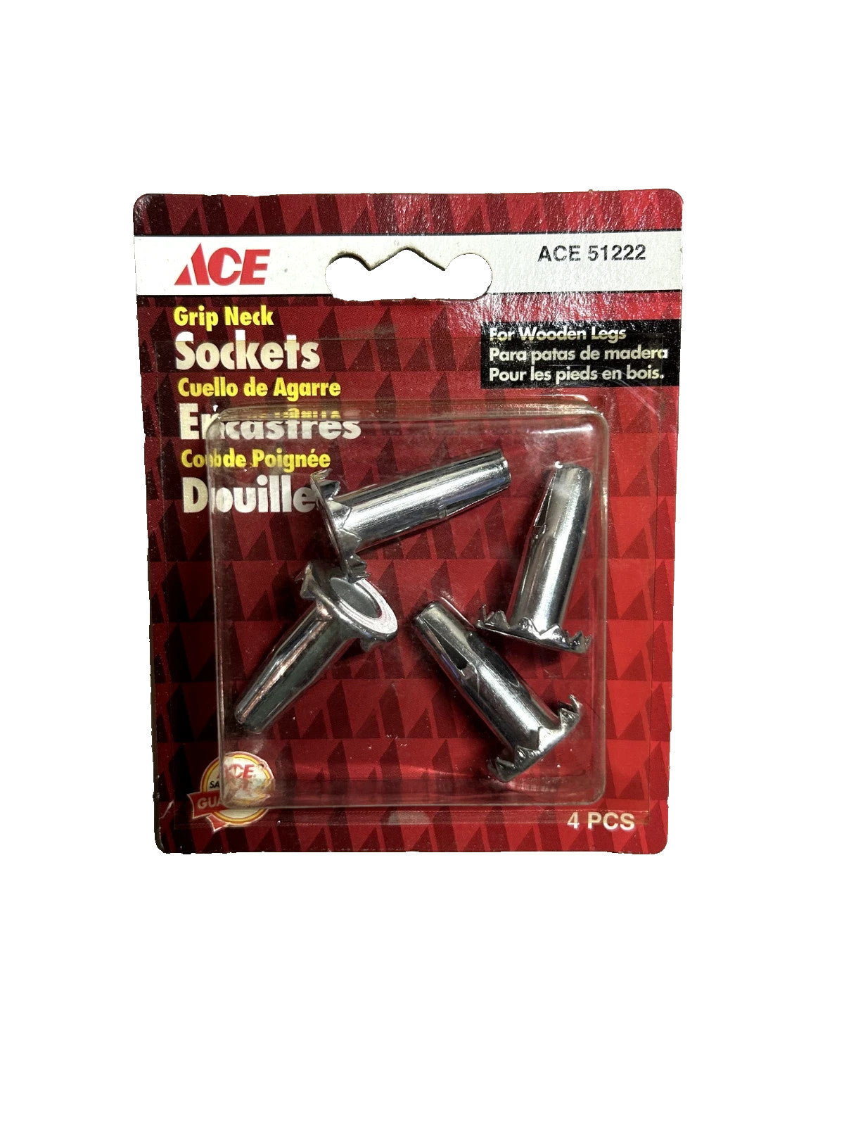 Ace Grip Neck Sockets for Wooden Legs 3/8" ACE 51222 4pk