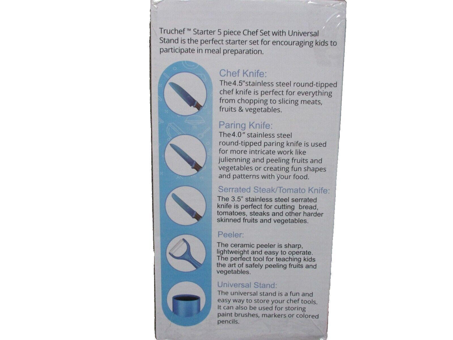 Tru Chef 5 Piece Starter Set Real Cooking Tools For The Whole Family