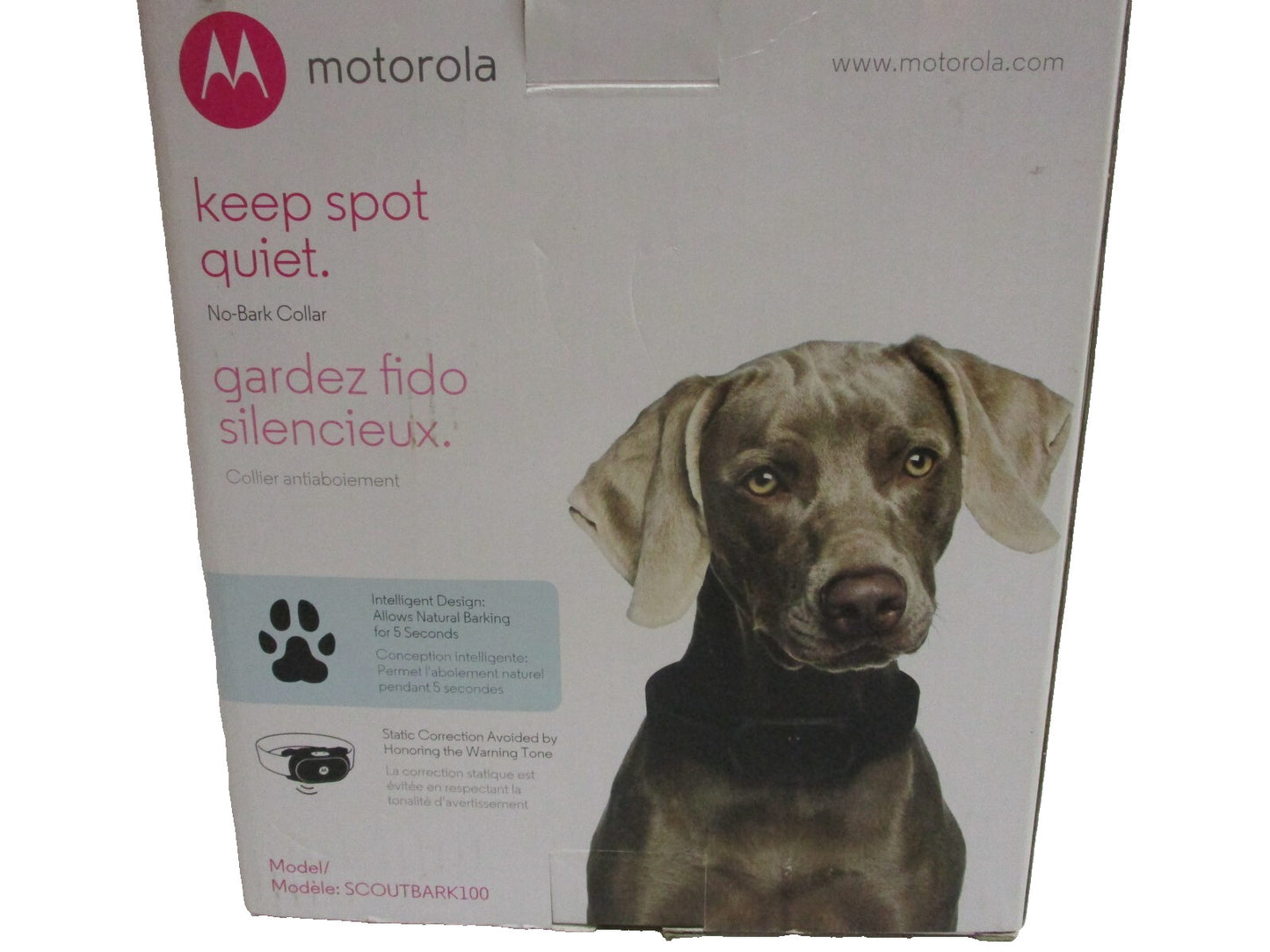 Motorola Dog No Bark Collar SCOUTBARK100