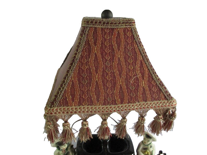 Vintage 1954 Chinese Oriental Porcelain Asian Boat TV Desk Lamp by Premco