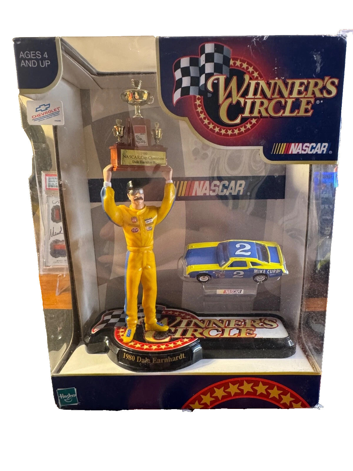 1980 DALE EARNHARDT NASCAR CUP CHAMPIONSHIP FIGURE/TROPHY/CAR WINNERS CIRCLE