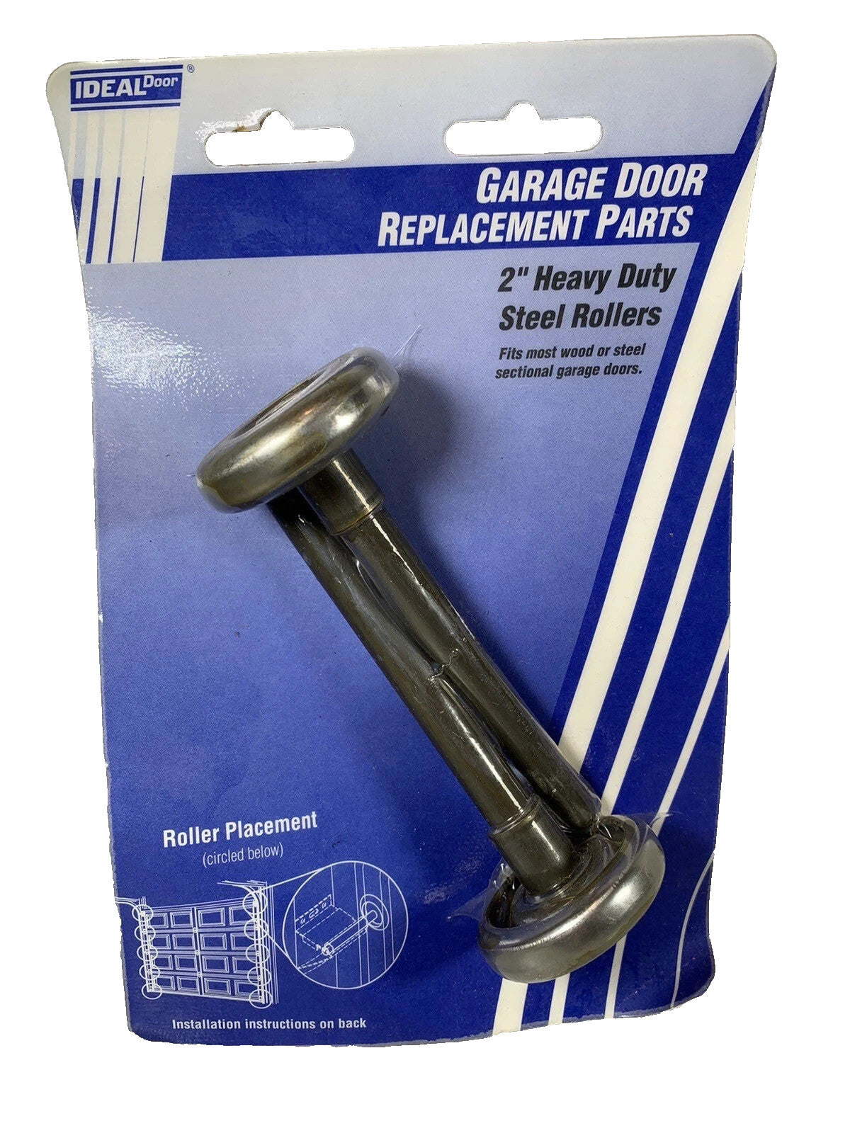 Heavy Duty Steel Garage Door Rollers 2" 431-1424 Replacement Part Ideal Door