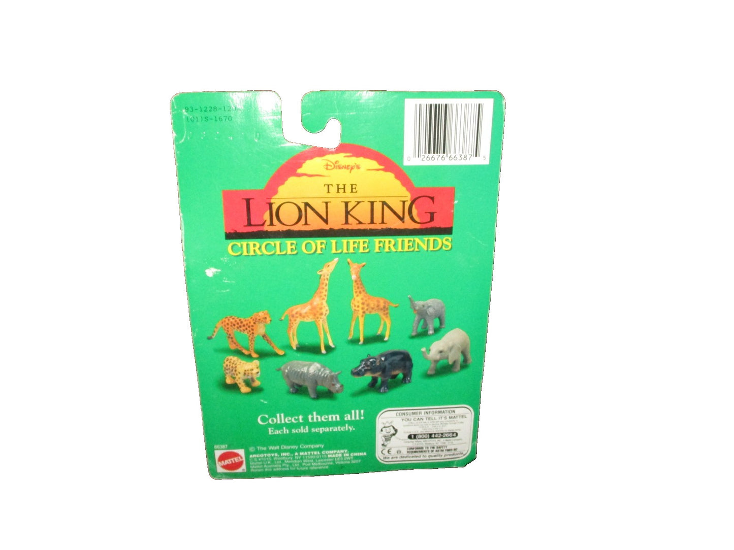 1994 Disney The Lion King Circle of Life Friends Figures Elephants Mama and Baby