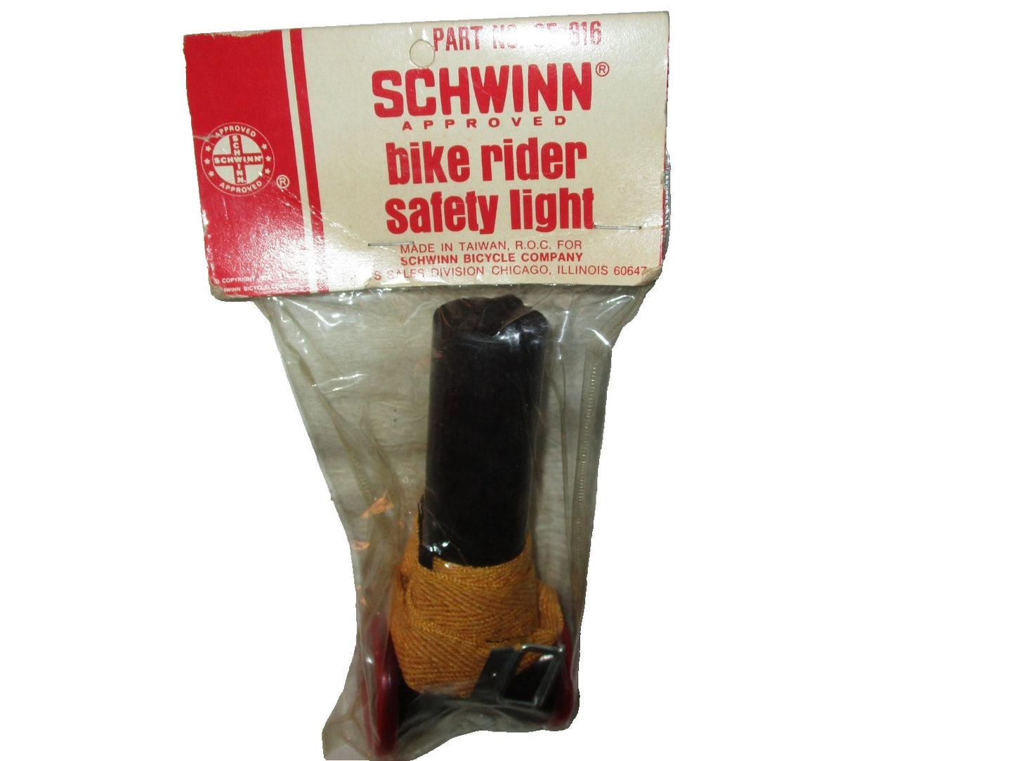 Vintage 1969 Schwinn Aproved Bike Safety Light # 05 816  In Original Package