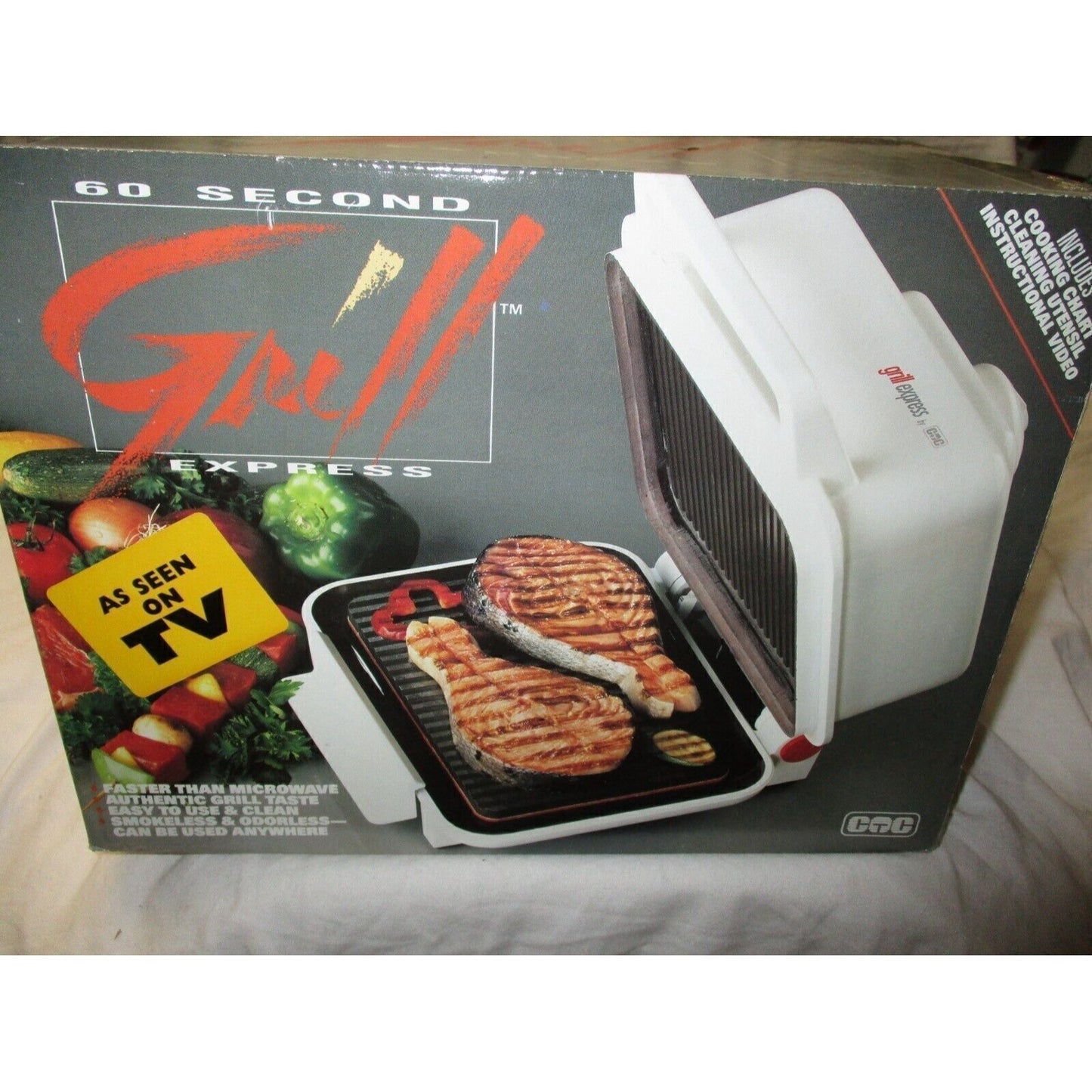 One Minute Grill Express Cooks Fast