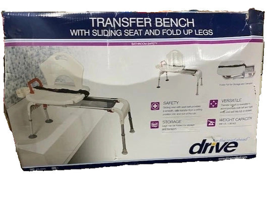 Drive Medical Splash Defense Tub Transfer Bench for Bathtub RTL12032KDR