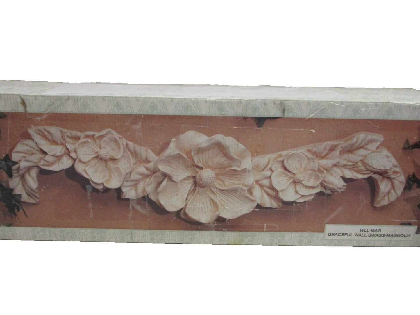 Vintage Over the Mantle Angel Graceful Wall Swags Magnolia