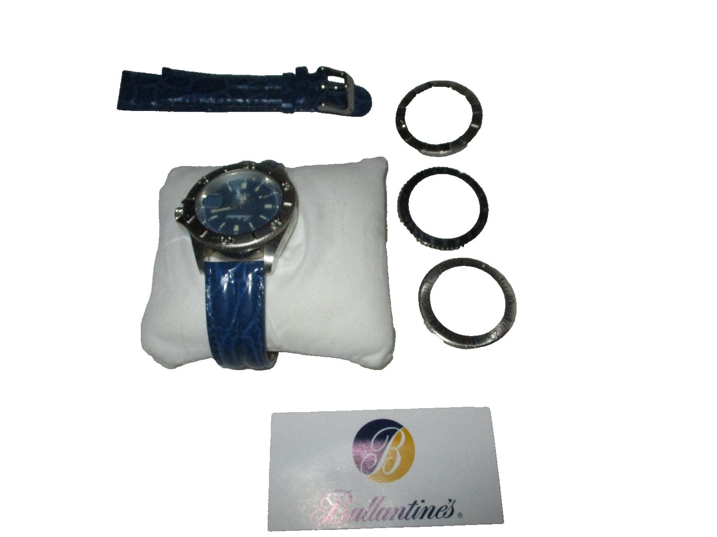 Ballantino's Quarts Watch Kit Extra Wrist Band and 3 Extra Outer Face Rings