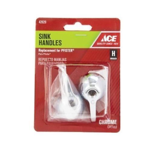 ACE FAUCET HANDLE Small polished chrome hot/