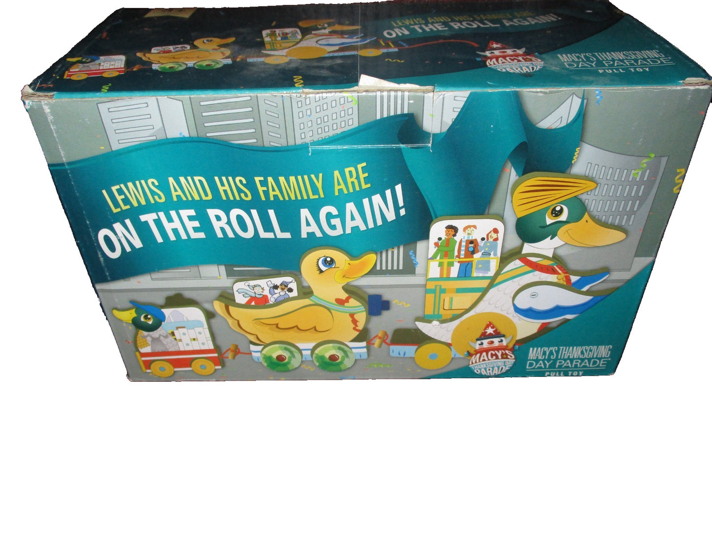 Matrix Source Wooden Duck Toy Lewis and His Family on The Roll Again