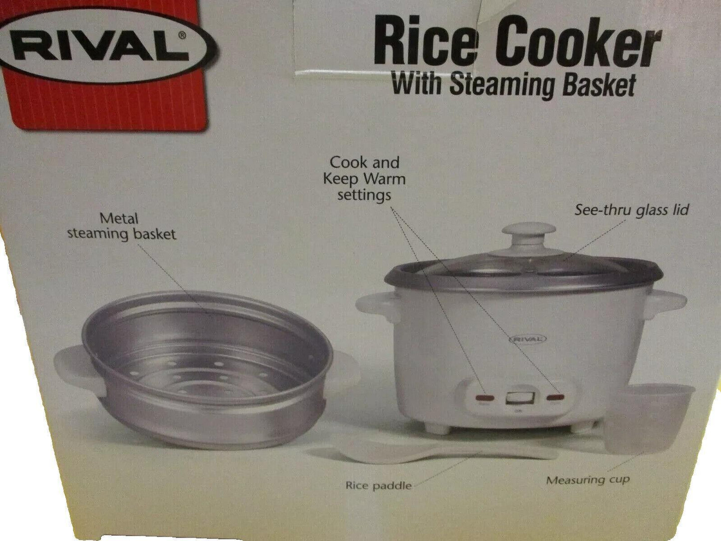Rival 8-cup Rice Cooker With Steaming Basket 4350