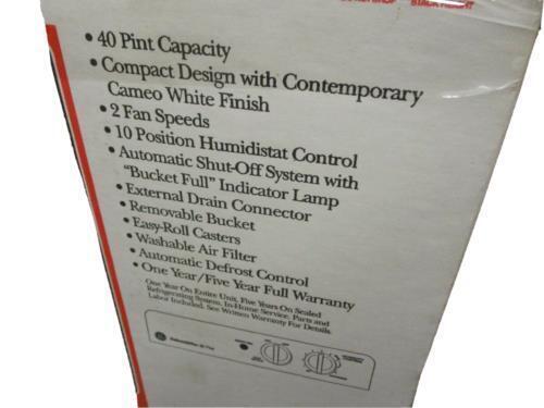 40 Pint GE Dehumidifier Model AHG40LA New Old Stock