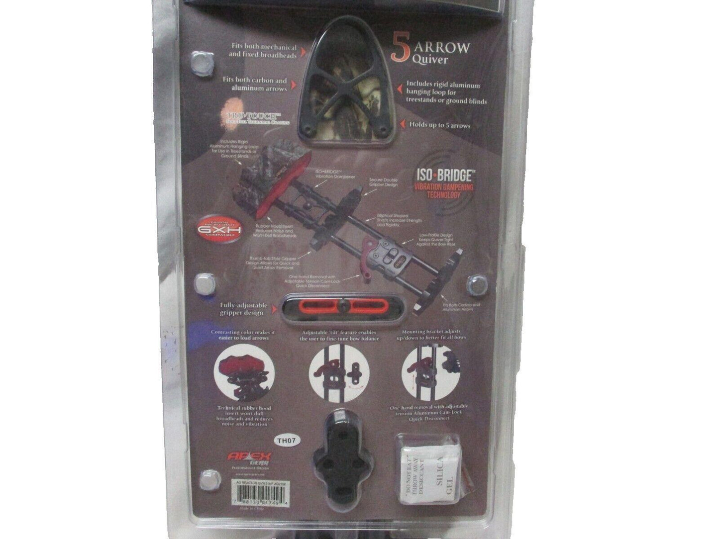 Apex Reactor Crossbow Quiver 5 Arrow Camo AG215E