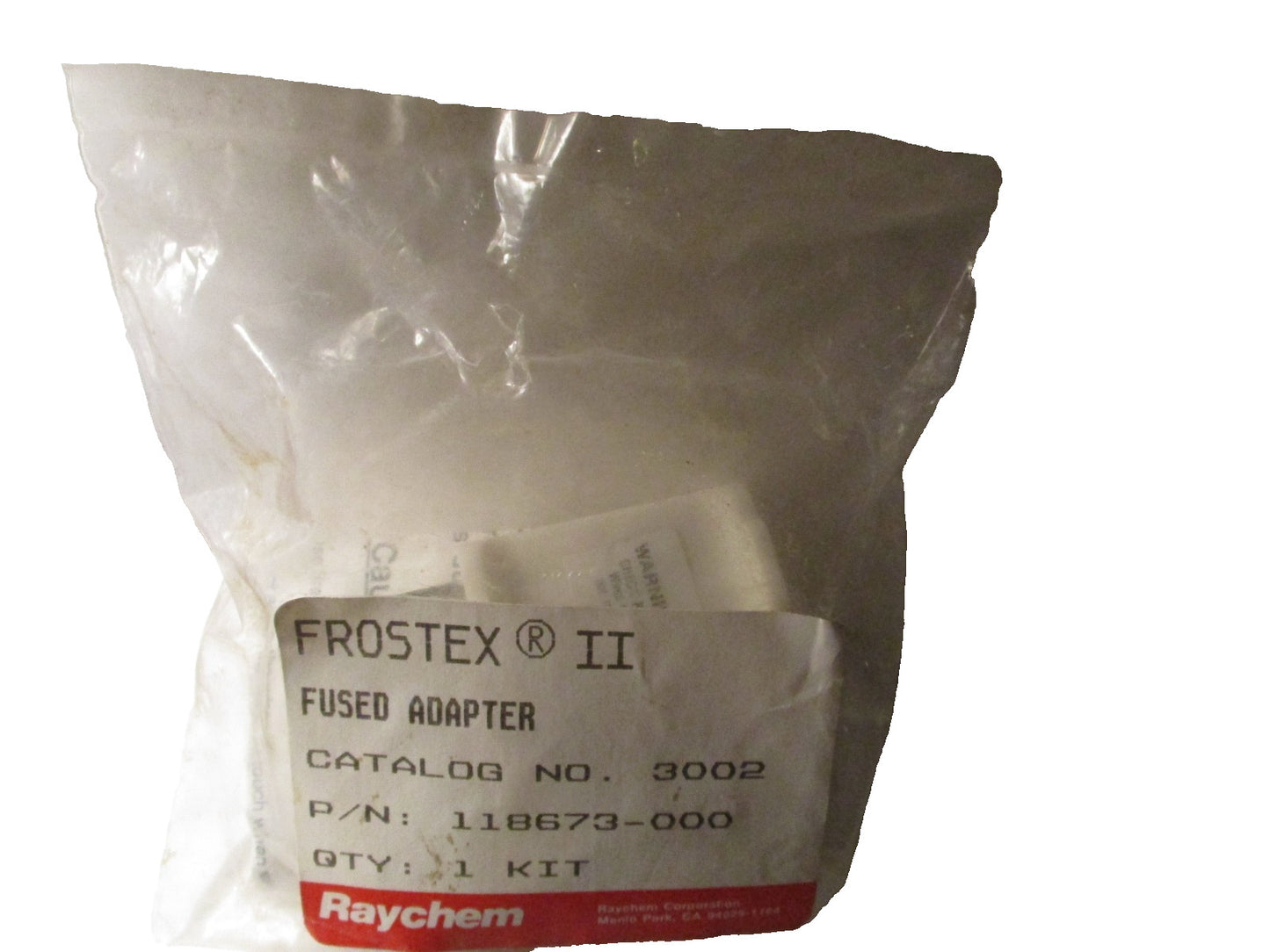 Raychem Frostex II Fused Adapter Catalog No. 3002 P/N: 118673-000