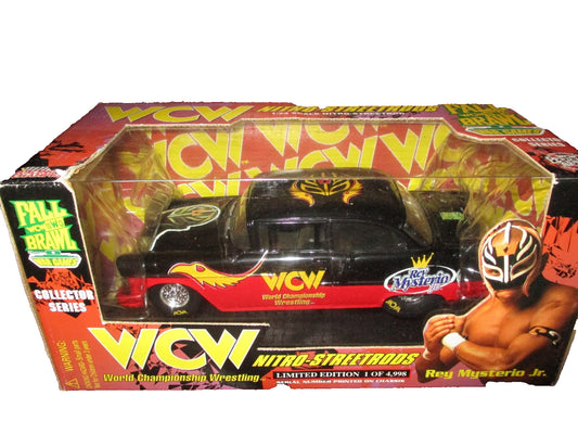 WCW Nitro Street Rods Ray Mysterio  Road Wild 1/24 Die Cast Car HTF