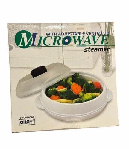 Okay Microwave Steamer With Adjustable VentedLid