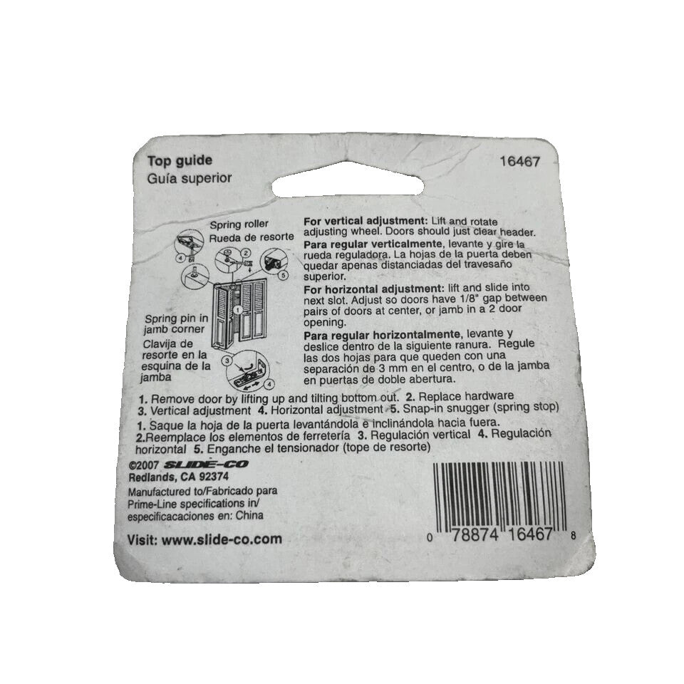 Prime-Line Silver Steel Bi-fold Door Wheel Guide, One Wheel 16467