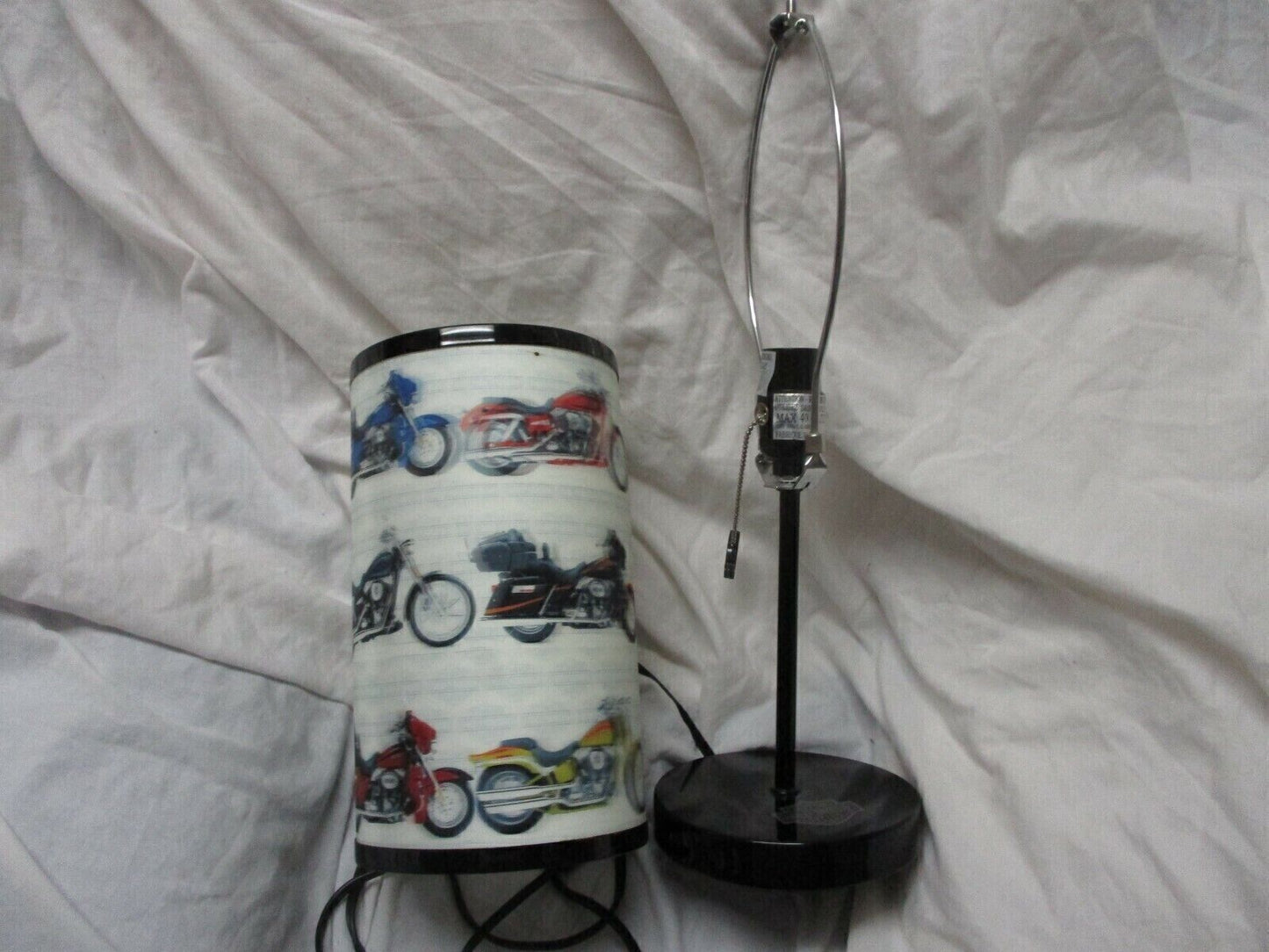 Luminaire Harley Davidson Electric Portable Desk Lamp Shade