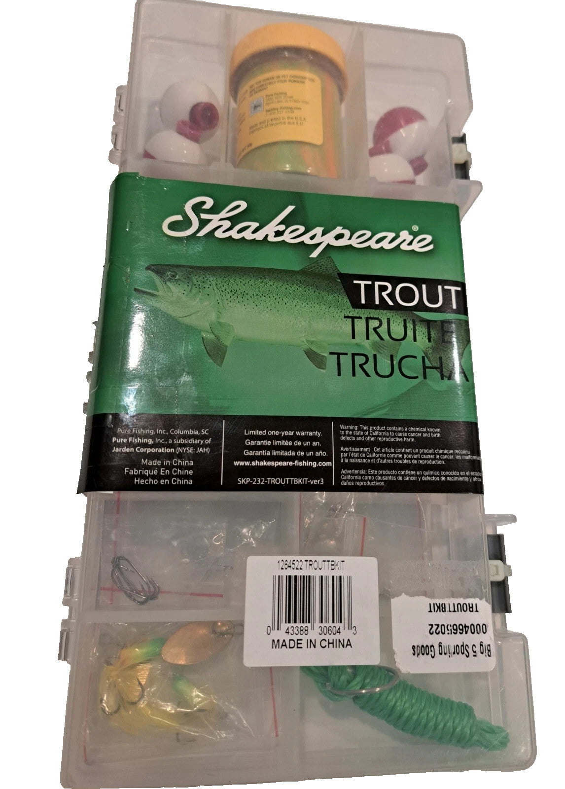 Shakespeare Catch More Fish Complete Tackle Kit For Trout