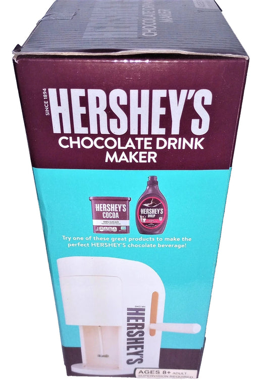 Hershey's Chocolate Drink Maker Hot or Cold Drinks Color White FB39508