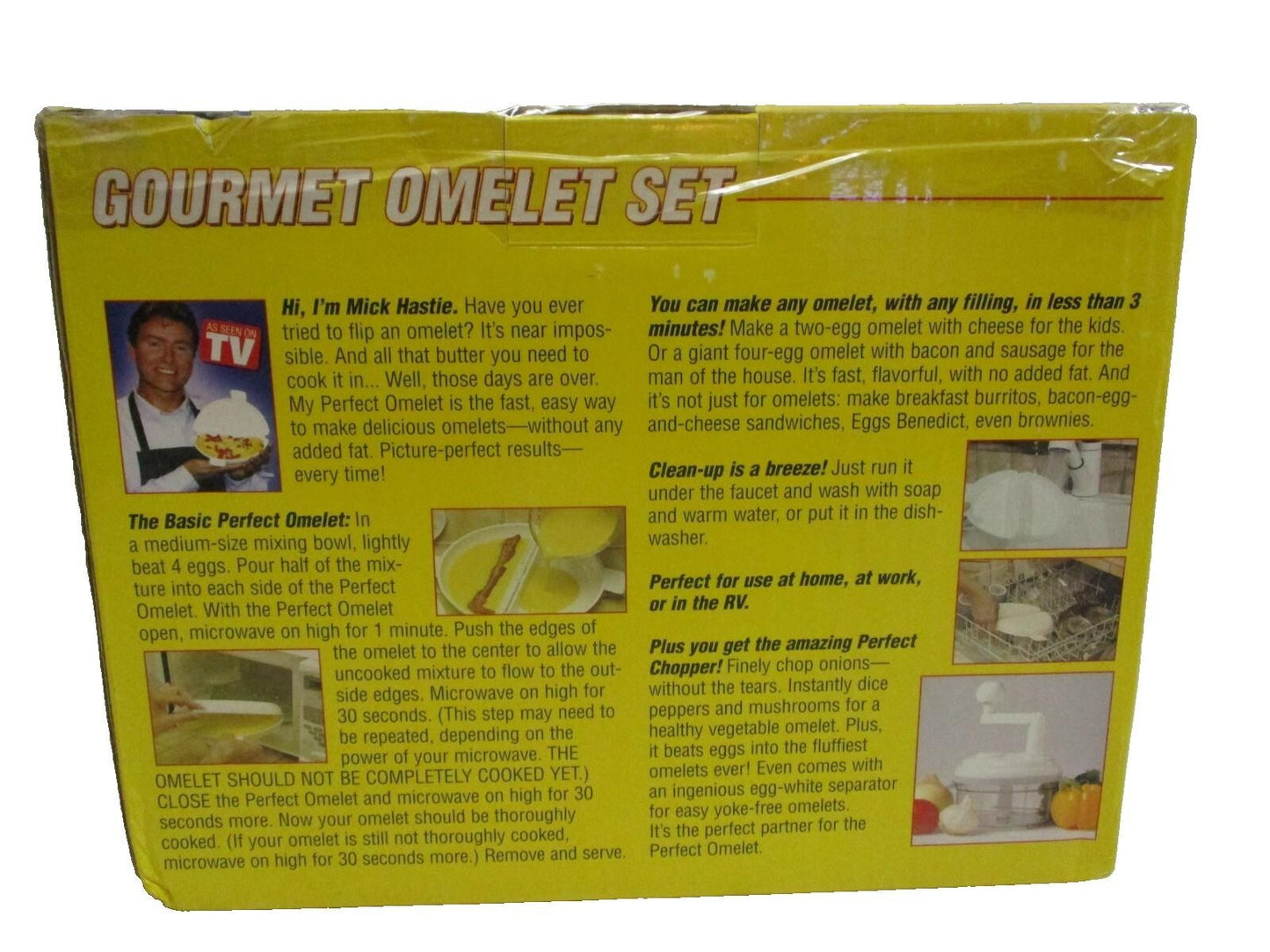 Perfect Gourmet Omelet Set of Two with Perfect Chopper As Seen on TV