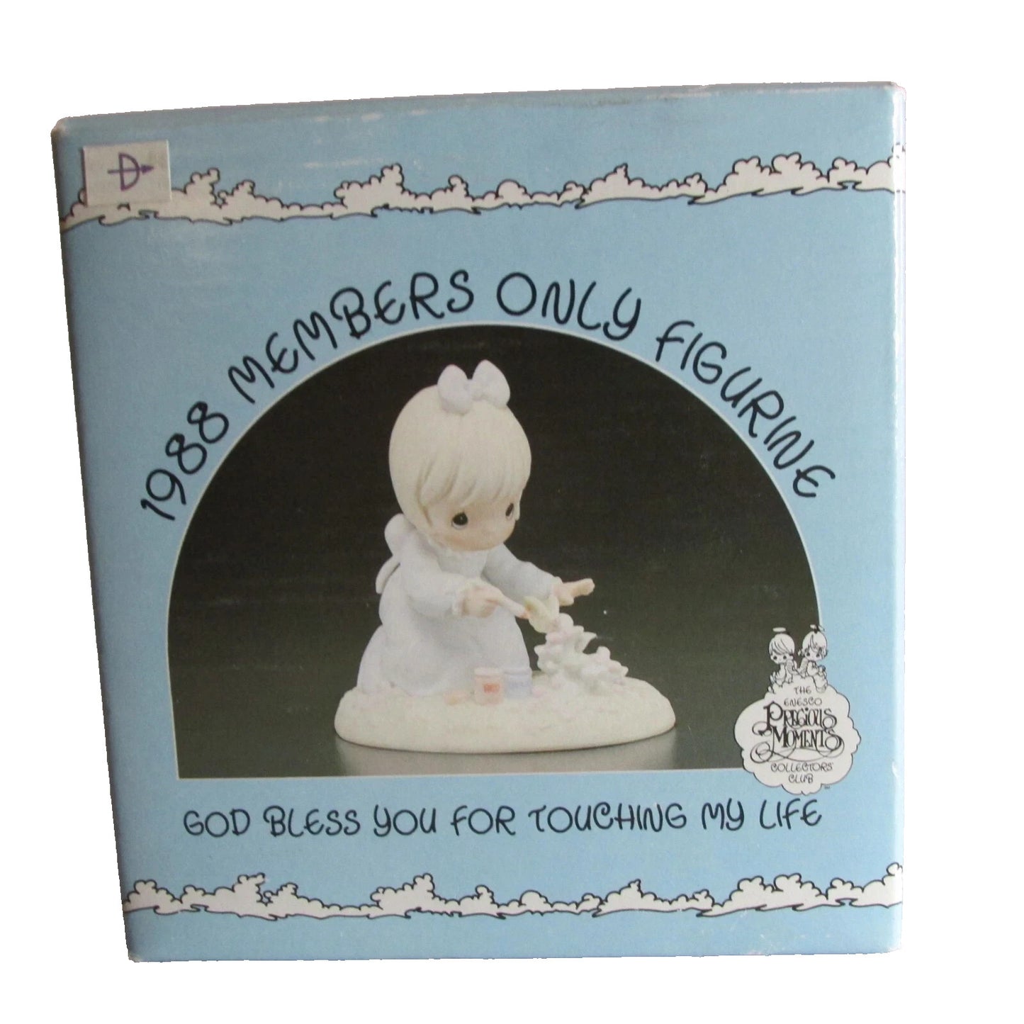 Precious Moments 1988 Members Only Figurine God Bless You for Touching My Life