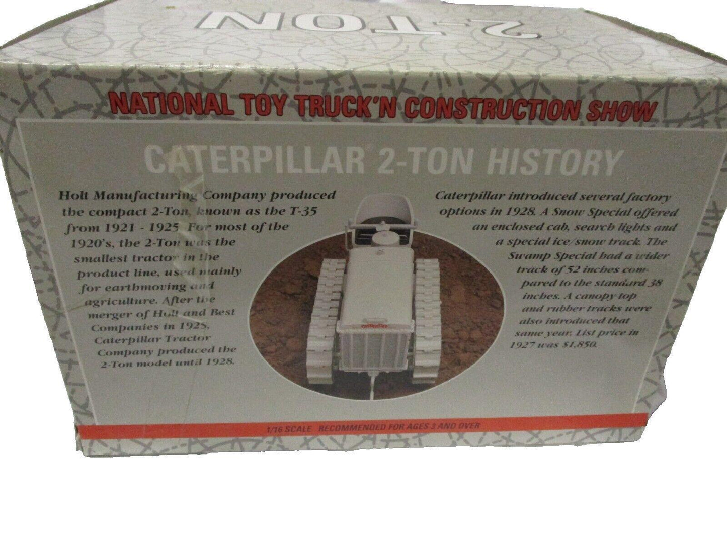 Toy 1962 2-Ton Caterpillar Tractor 1/16 Scale National Truck