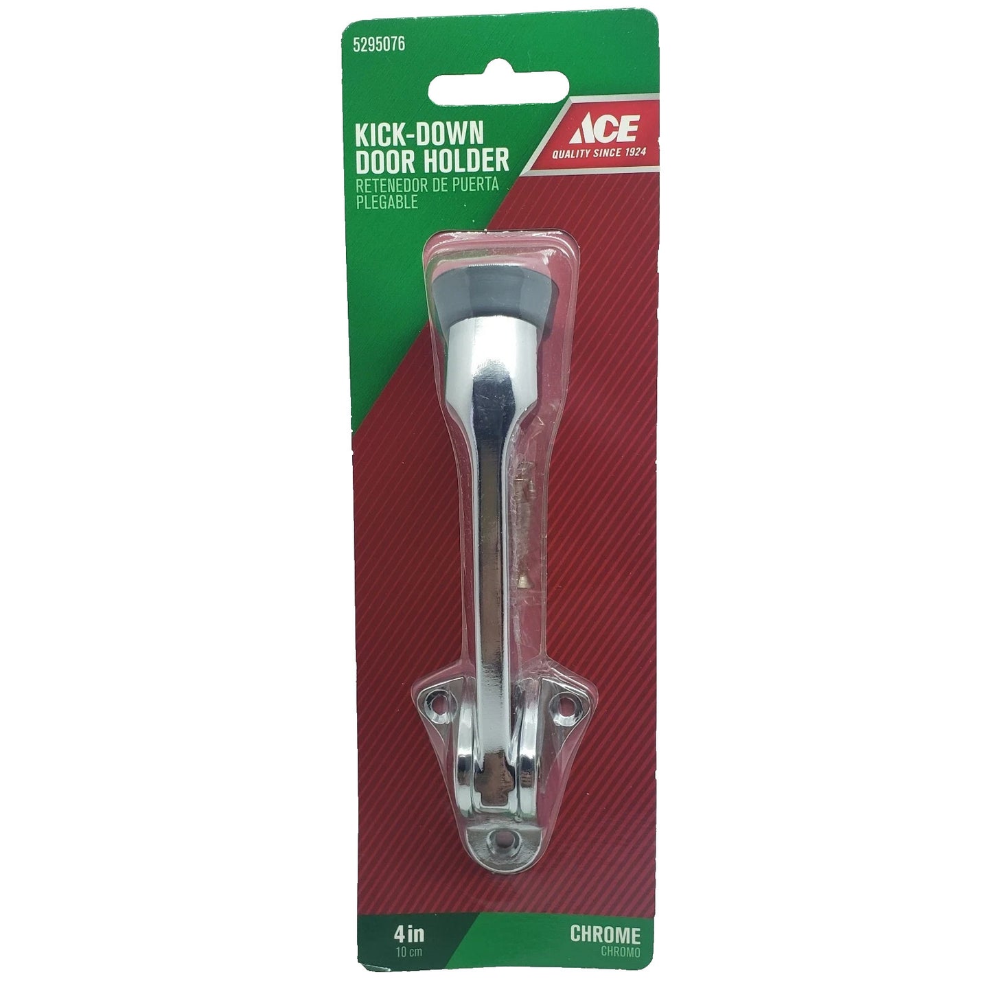 ACE Kick Down Door Holder Chrome   4"  #5295076