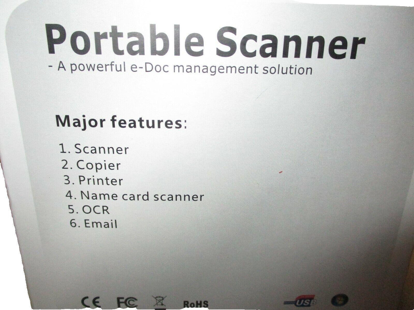 Portable Scanner Model DPS2500L NimoDoc With Powerful OCR Function