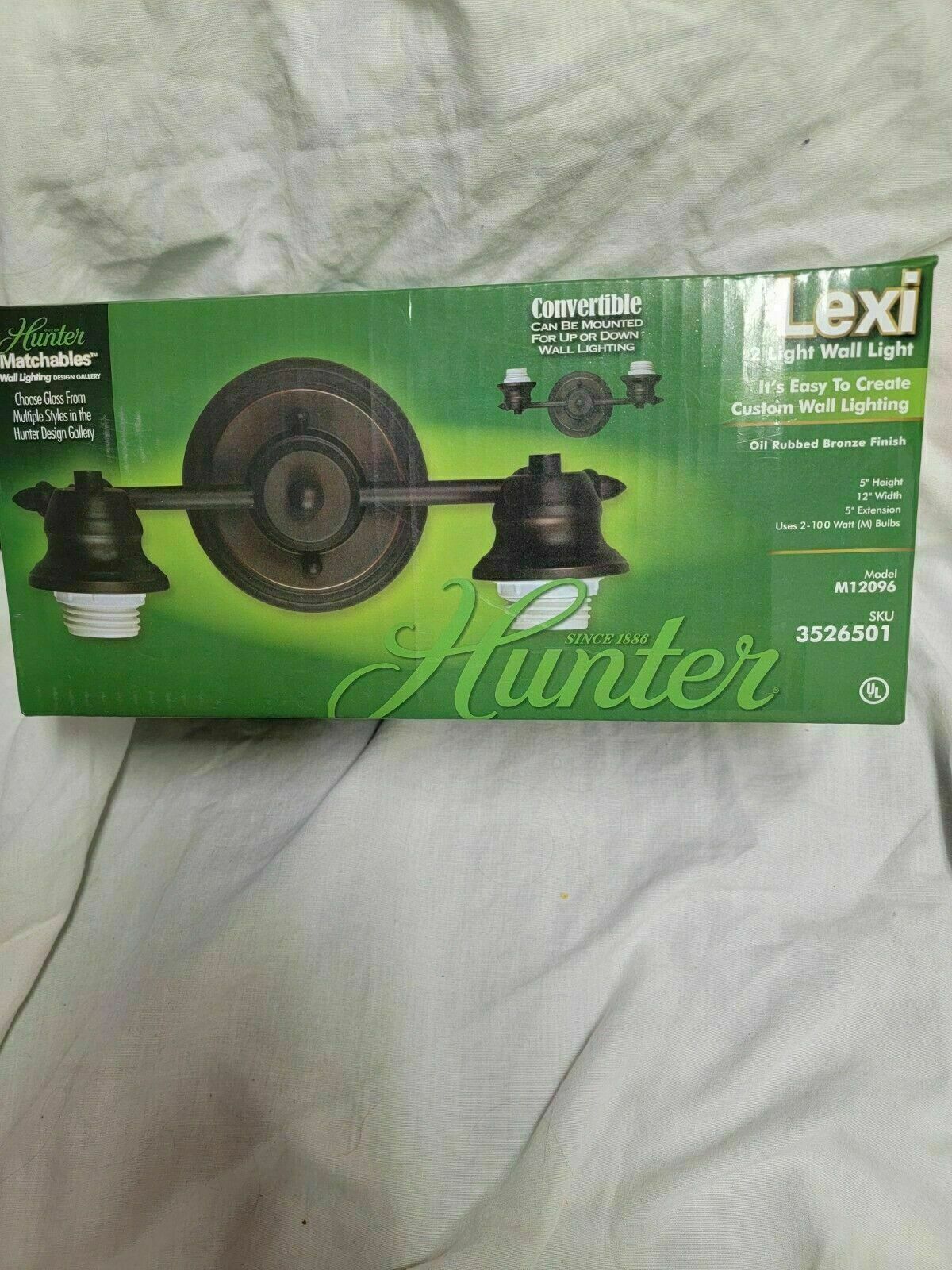 HUNTER Bronze Wall Sconce/Vanity 2 light Light  Model M12096