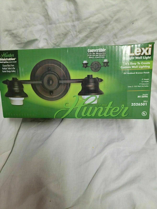 HUNTER Bronze Wall Sconce/Vanity 2 light Light  Model M12096