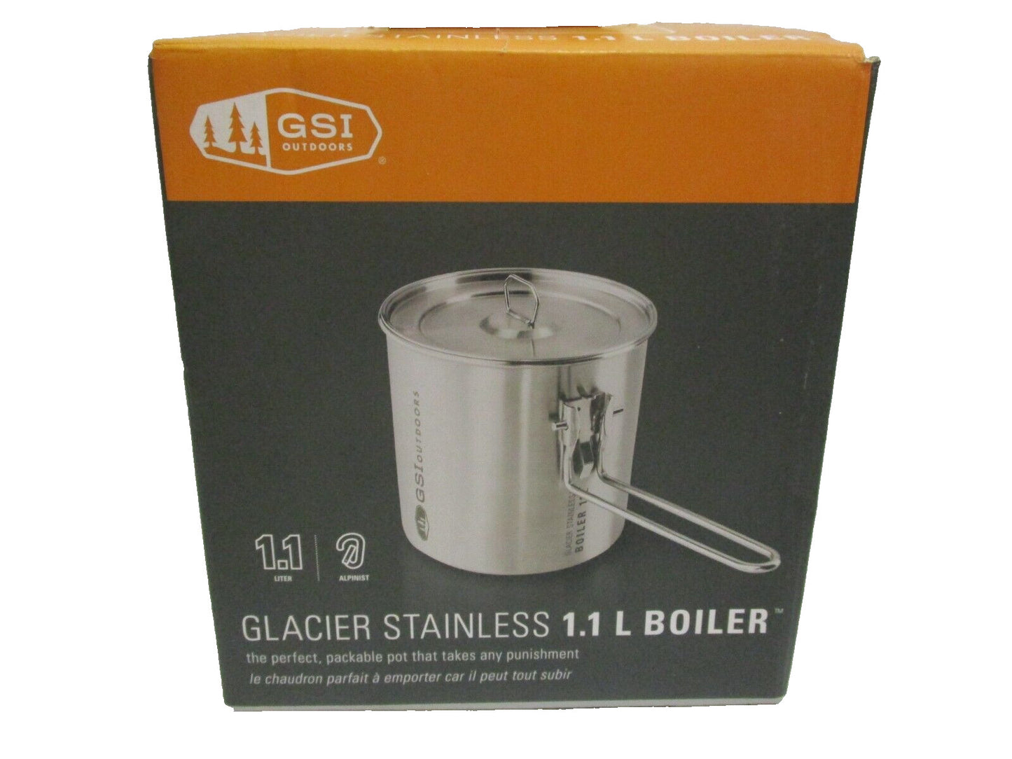 GSI Glacier Stainless Boiler 1.1LTR Stove and Fuel Cartridge not Included