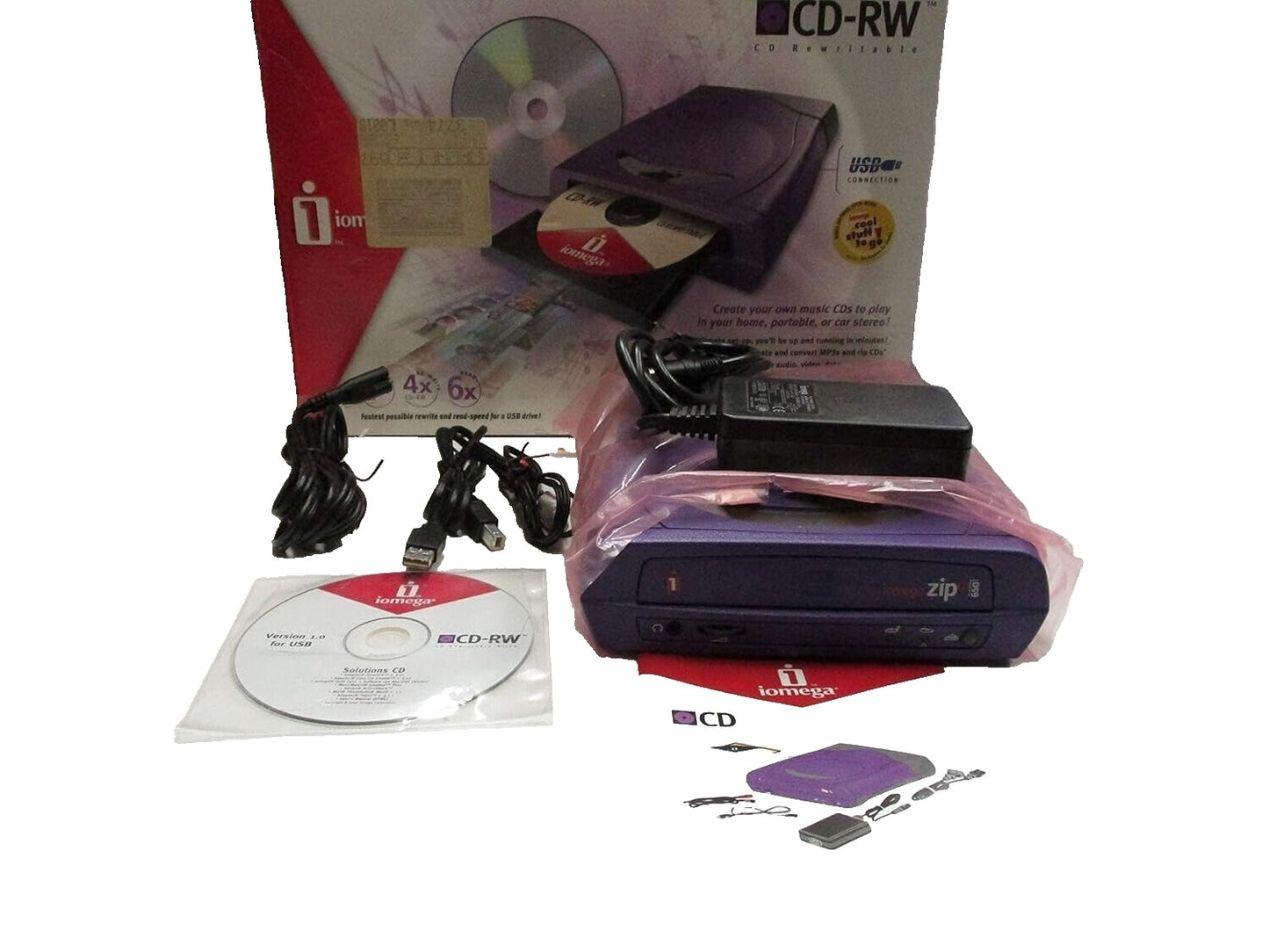 Iomega 650MB Premium Preformatted CD-RW Rewritable Media Zip CD