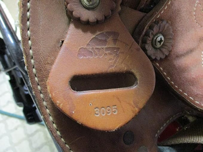 Tooled Leather Western Ranch Roping Horse Saddle 15,16,17 inches