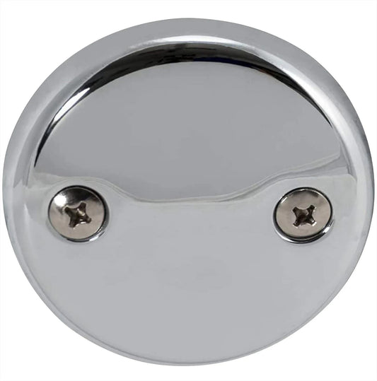 Bathtub Drain Waste/Overflow Face Plate, Universal, Chrome - 03-1425 4262382