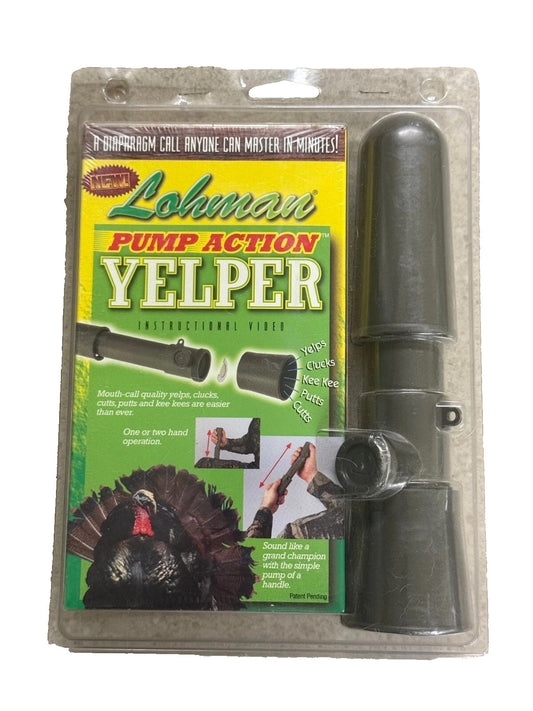 Vintage Lohman Pump Action Yelper Turkey Call NOS + Video VHS