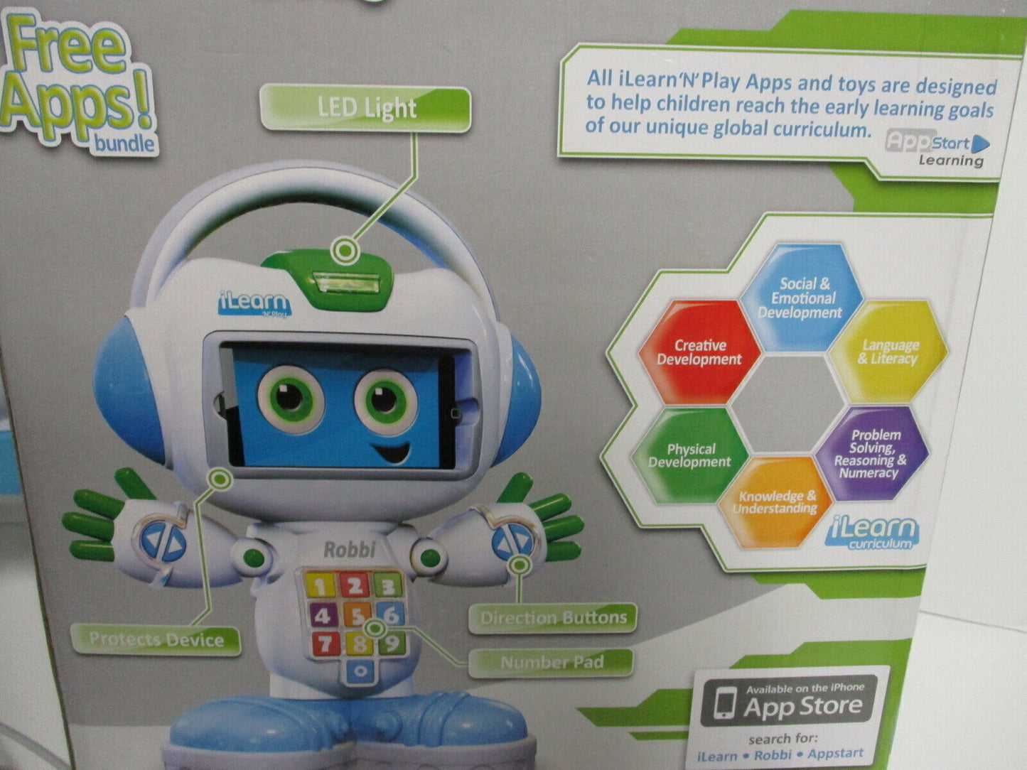 iLearn N Play Robbi Robot Game works with iPhone iPod Touch Learning Appstart ,#