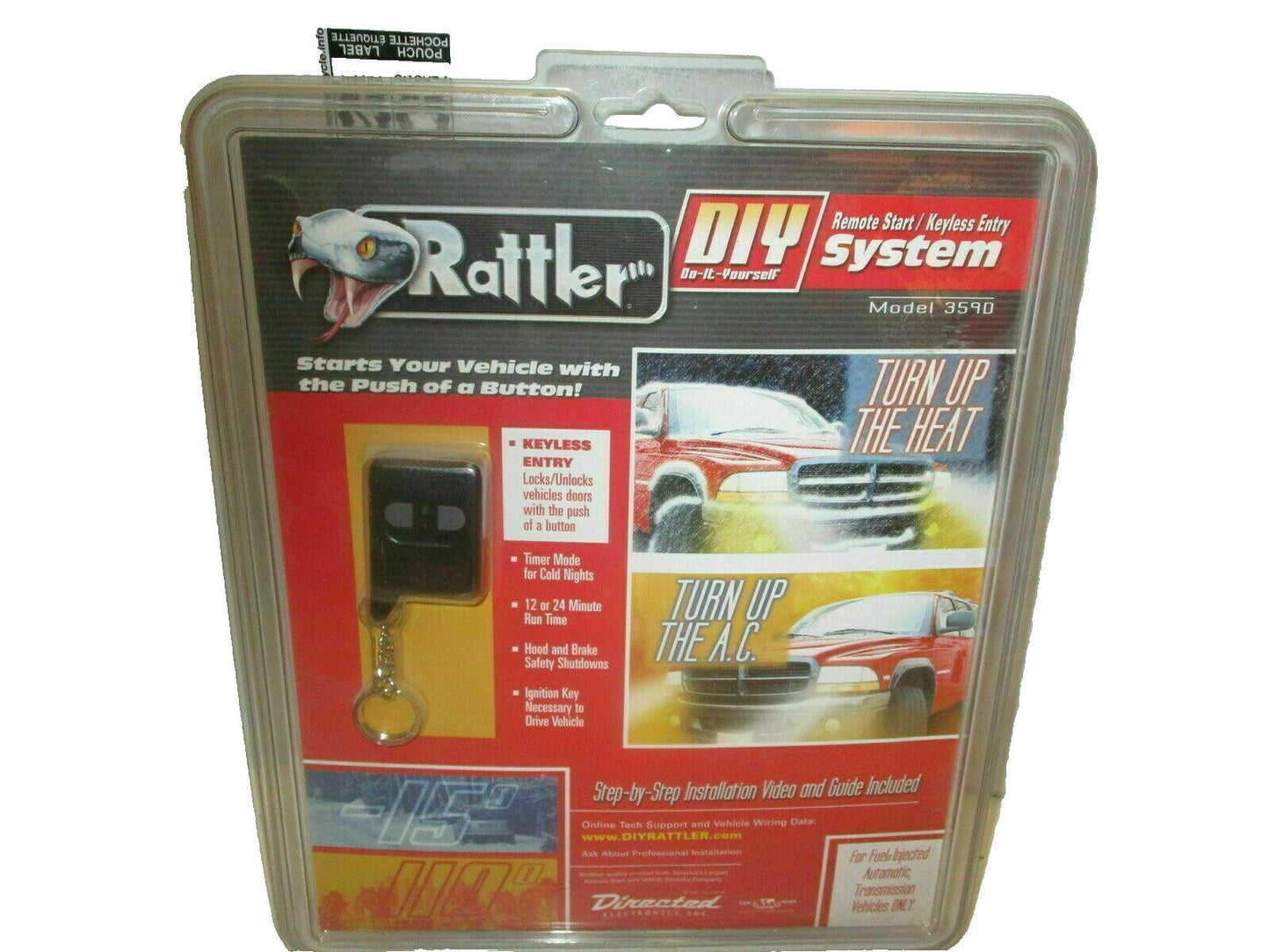 Rattler Remote Start Keyless Entry model 3950