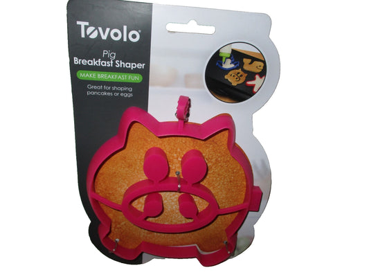 Tovolo Silicone Breakfast Shaper For Pancakes Or Eggs Pink Pig