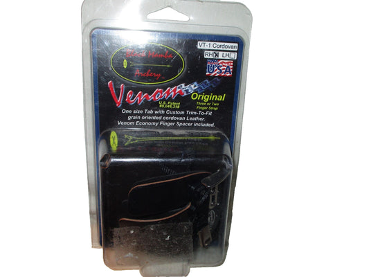 Black Mamba Archery T- 1 Cordovan 1  Finger Tab Release Right Handed Split