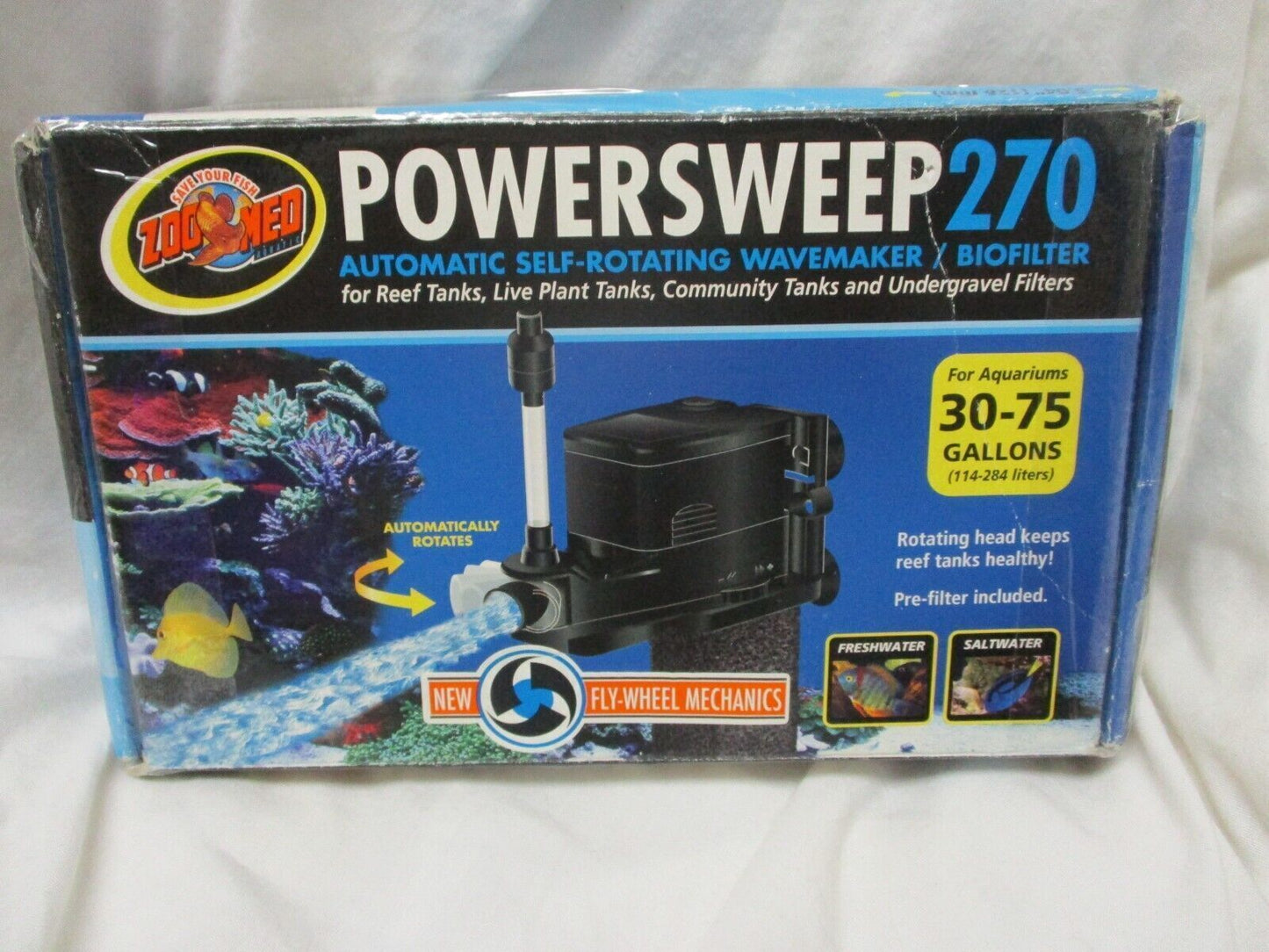 Zoo Med Power Sweep 270gph Aquarium Wave Maker Power Head system 270gph