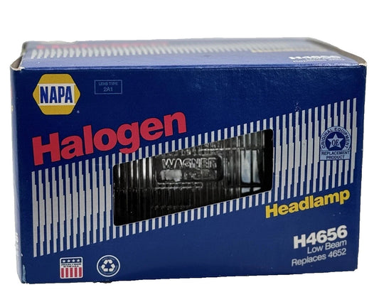 Napa Halogen Headlamp H4656 Low Beam NEW Replaces 4652