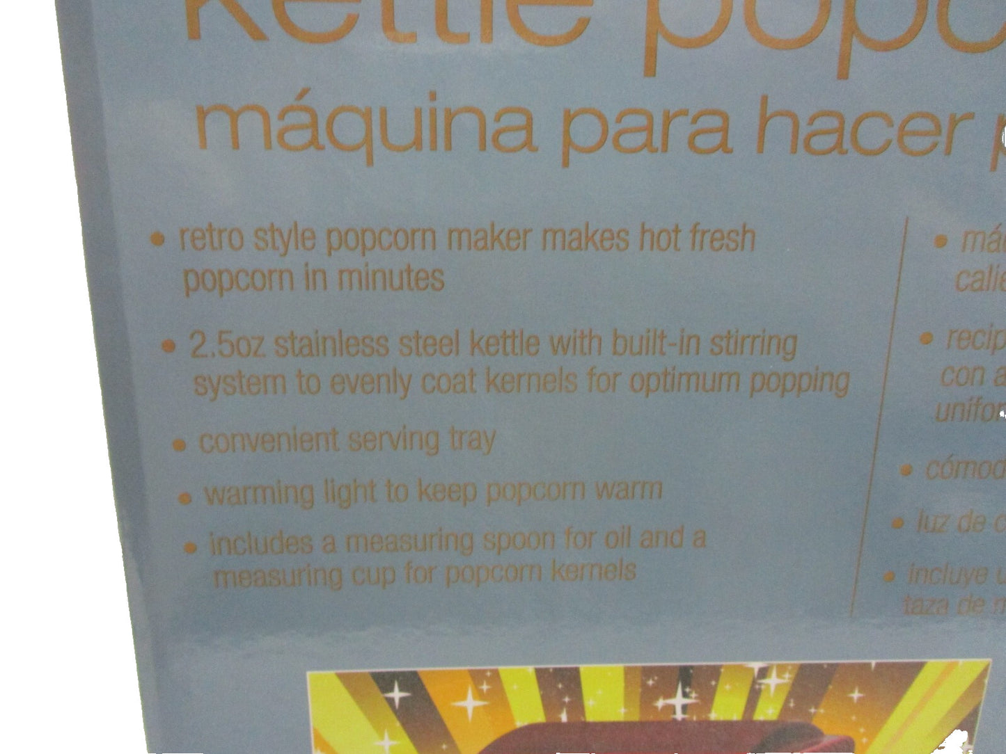 Old Fashioned Tabletop 2.5 Oz. Kettle Hot Air Popcorn Popper Maker EPM-250