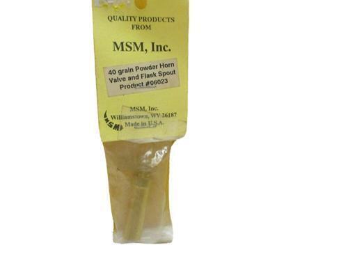 MSM 40 Grain Powder Horn Valve and Flask Spout
