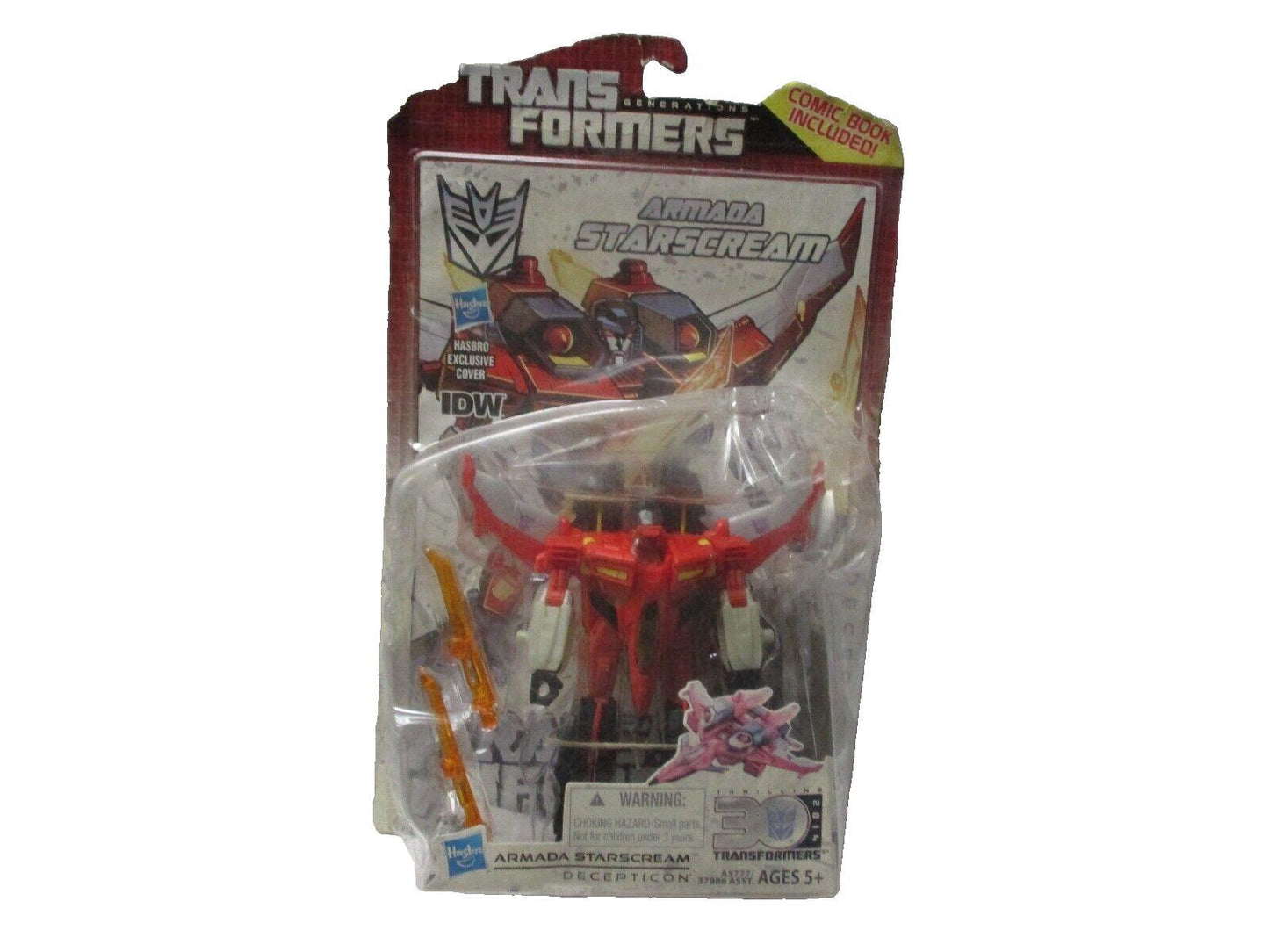 Vintage Transformers IDW Armada Starscream Action Figure 30th Anniversary Hasbro