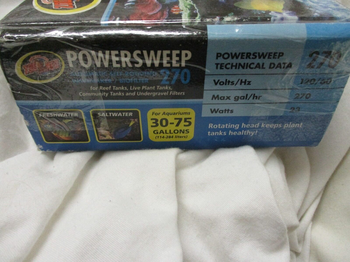 Zoo Med Power Sweep 270gph Aquarium Wave Maker Power Head system 270gph