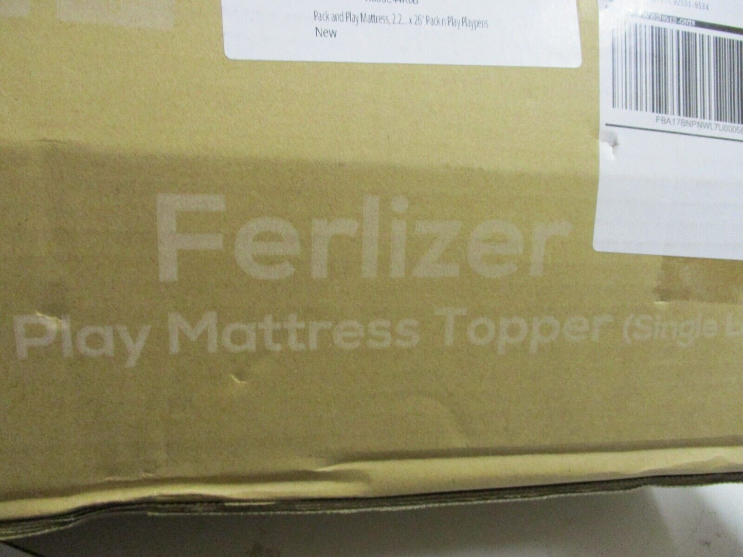 Oeko Tex Ferlizer Pack n Play Standard 100 Washable Mattress Protector Single