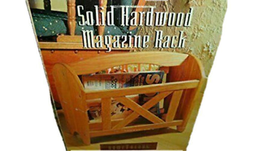 Trends Home Solid Hardwood Magazine Rack New Old Stock